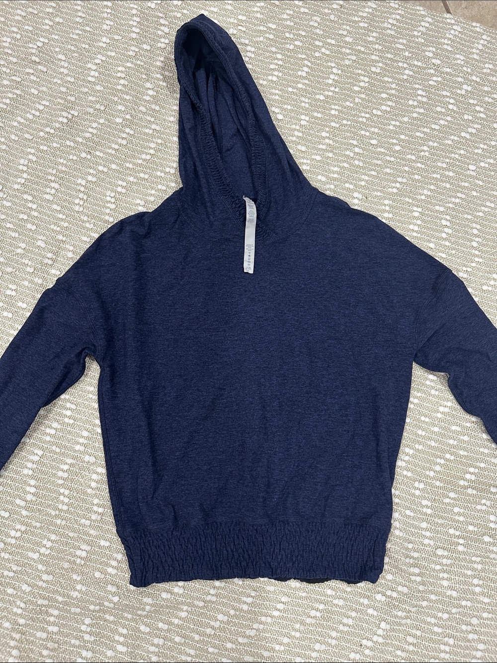 lululemon athletica Navy Hooded Pullover Sweater